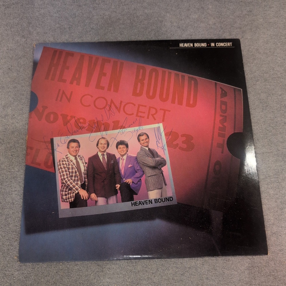 Heaven Bound In Concert Vinyl LP Southern Gospel Heartwarming Records 1985 - Picture 1 of 2